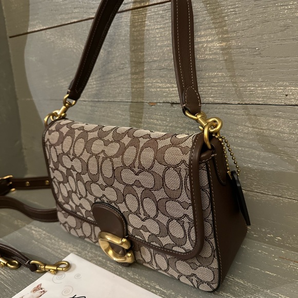 Coach Signature Jacquard Maple Soft Tabby - Picture 2 of 12